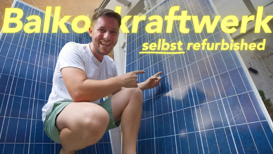 Ausgediente PV Module zu Balkonkraftwerk umbauen (kinderleicht und günstig)