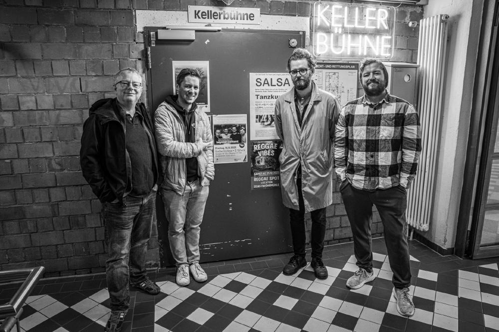 Jörn, Patrick, Patrick a.k.a. Danger und Michi (von links nach rechts)